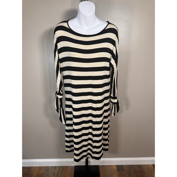 Soft Surroundings Adrift Striped Dress,  XS Black & White - Picture 1 of 7